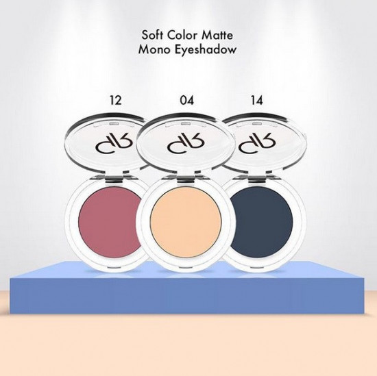 Тени для век матовые «Soft Color Mono Eyeshadow Matte», оттенок 12