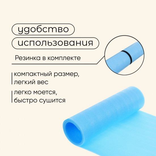 Коврик туристический двухслойный, 180 см