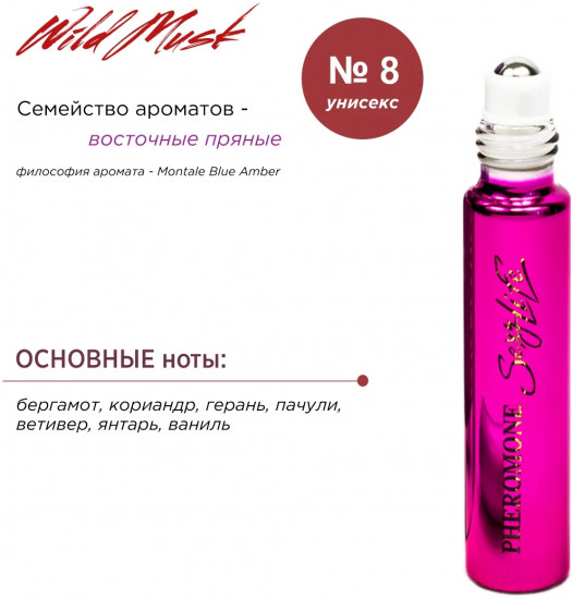 Духи масляные с феромонами «№ 08, Montale Blue Amber»