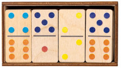 Домино детское деревянное «Цветное» - Фото 8