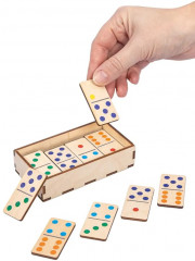 Домино детское деревянное «Цветное» - Фото 9