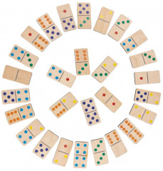 Домино детское деревянное «Цветное» - Фото 10