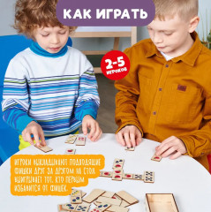 Домино детское деревянное «Фрукты и ягоды» - Фото 3
