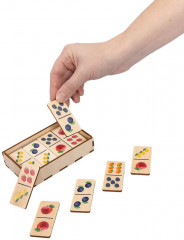 Домино детское деревянное «Фрукты и ягоды» - Фото 5