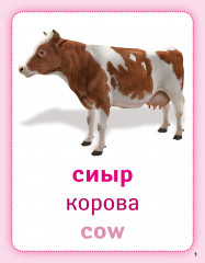 Ферма жануарлары. Животные фермы. Farm animals. Дидактикалық карточкалар. Дидактические карточки - Фото 1