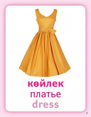 Киiм. Одежда. Cloth. Дидактикалық карточкалар. Дидактические карточки - Фото 1