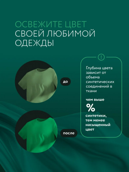 Краситель для ткани, зеленый