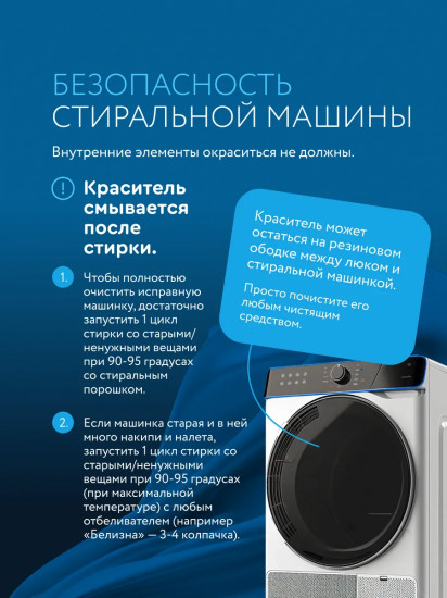 Краситель для ткани, синий