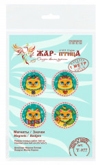 Набор для вышивания на фетре «Коты» - Фото 2