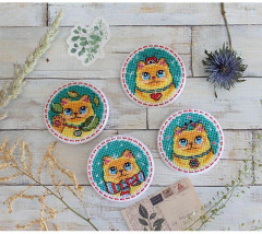 Набор для вышивания на фетре «Коты» - Фото 5