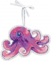 Набор для вышивания на перфорированном фетре «Маленький осьминожка» - Фото 1