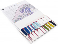 Набор для вышивания по мотивам гравюры К. Хокусая «Большая волна в Канагаве» - Фото 8