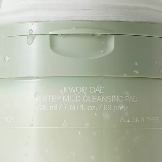 Пэды для снятия макияжа очищающие «Ji Woo Gae One Step Mild Cleansing Pad»