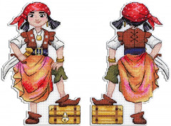 Набор для вышивания на пластиковой канве «Маленькая разбойница» - Фото 2