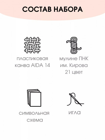 Набор для вышивания на пластиковой канве «Миша»