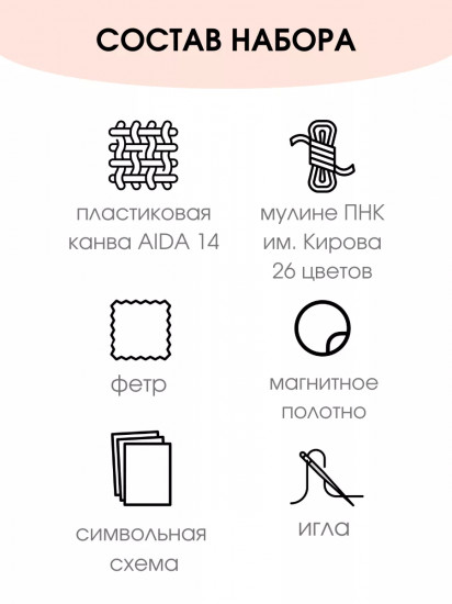 Набор для вышивания на пластиковой канве «Зелья»