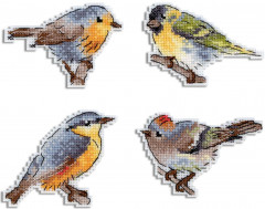Набор для вышивания на пластиковой канве «Звонкие птички» - Фото 3