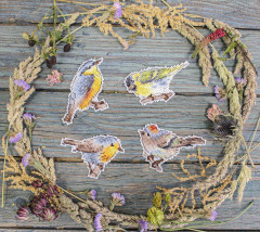 Набор для вышивания на пластиковой канве «Звонкие птички» - Фото 4