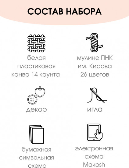 Набор для вышивания на пластиковой канве «Принц и принцесса»