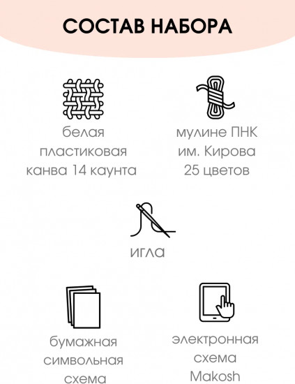 Набор для вышивания на пластиковой канве «Маленький пират»