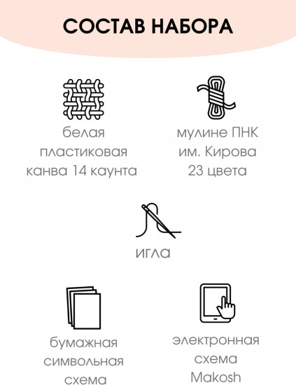 Набор для вышивания на пластиковой канве «Дочь вождя»