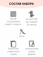 Набор для вышивания на пластиковой канве «Невышивун» - Фото 1