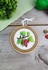 Набор для вышивания на деревянной основе «Дачные ягоды. Смородина» - Фото 3