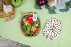 Набор для вышивания на деревянной основе «Летний урожай» - Фото 2