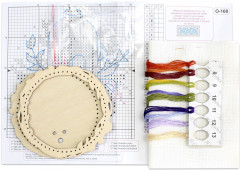 Набор для вышивания на деревянной основе «Домик на полке» - Фото 3