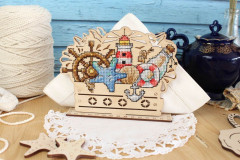 Набор для вышивания на деревянной основе «Морские сокровища» - Фото 1