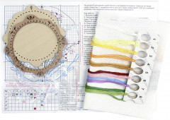 Набор для вышивания на деревянной основе «Весенние цветы» - Фото 3