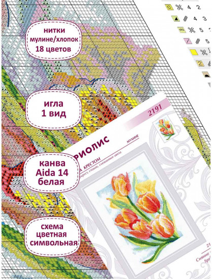 Набор для вышивания «Сияние весны. Тюльпаны»