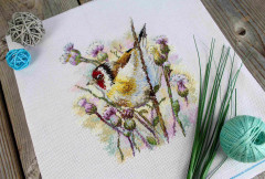 Набор для вышивания «Притаившийся щегол» - Фото 4