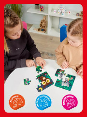 Набор пазлов для малышей деревянных - Фото 6