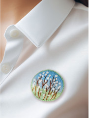 Набор для вышивания «Брошь Верба» - Фото 4