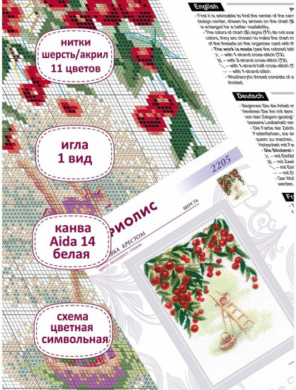 Набор для вышивания «Вишневый сад»
