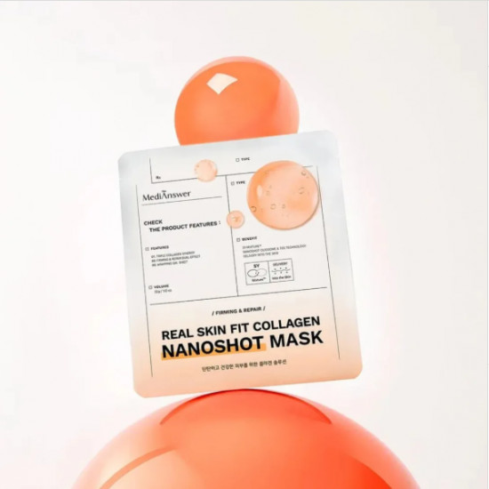Маска для лица «Real Skin Fit Collagen Nanoshot Mask»