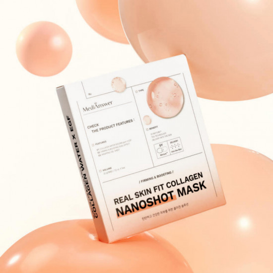 Маска для лица «Real Skin Fit Collagen Nanoshot Mask»