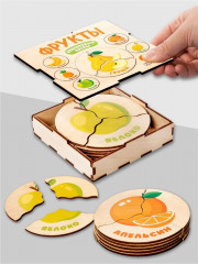 Пазл деревянный «Фрукты» - Фото 6