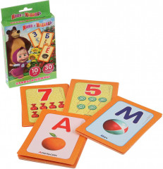 Развивающие карточки «Учим алфавит и цифры» - Фото 1