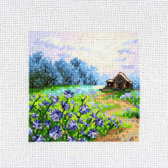Набор для вышивания «Пейзаж с цикорием» - Фото 1