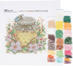 Набор для вышивания бисером «Цветочный мёд» - Фото 1