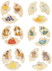 Пазл деревянный «Мама и малыш. Кто что ест» - Фото 11