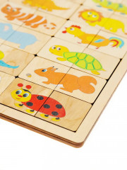 Пазл деревянный «Веселые половинки» - Фото 1