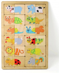 Пазл деревянный «Веселые половинки» - Фото 3