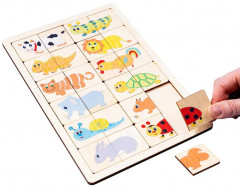 Пазл деревянный «Веселые половинки» - Фото 7