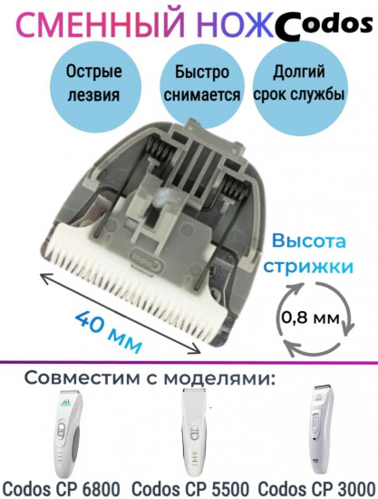 Нож сменный для машинок CP-6800