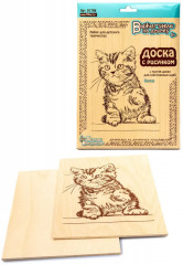 Доски для выжигания «Котик» - Фото 1