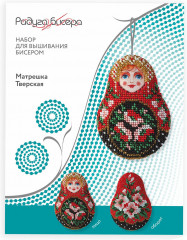 Набор для вышивания бисером «Матрешка Тверская» - Фото 2