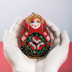 Набор для вышивания бисером «Матрешка Тверская» - Фото 3